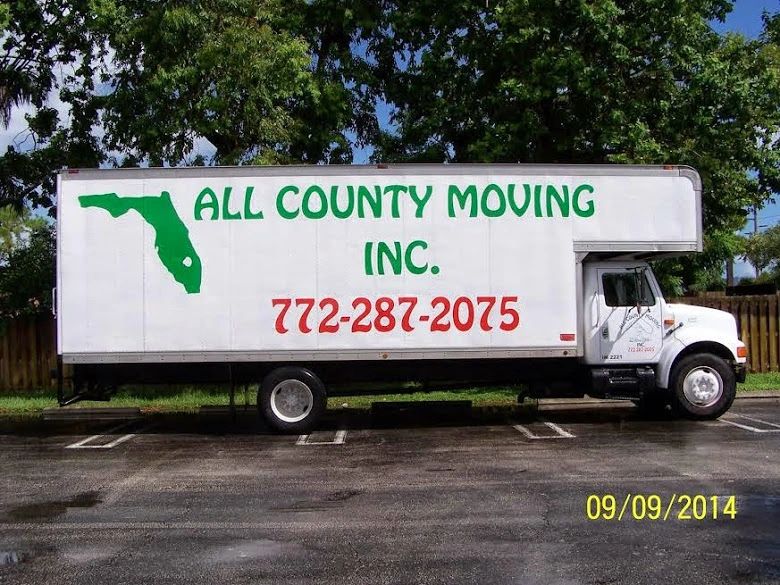 All County Moving Inc. truck